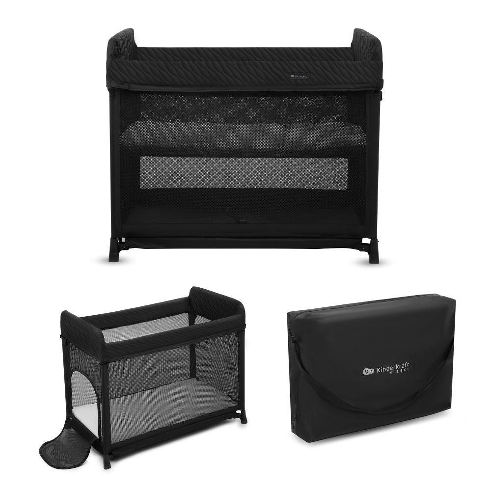 Kinderkraft Putni krevetić Moon Dream, Black