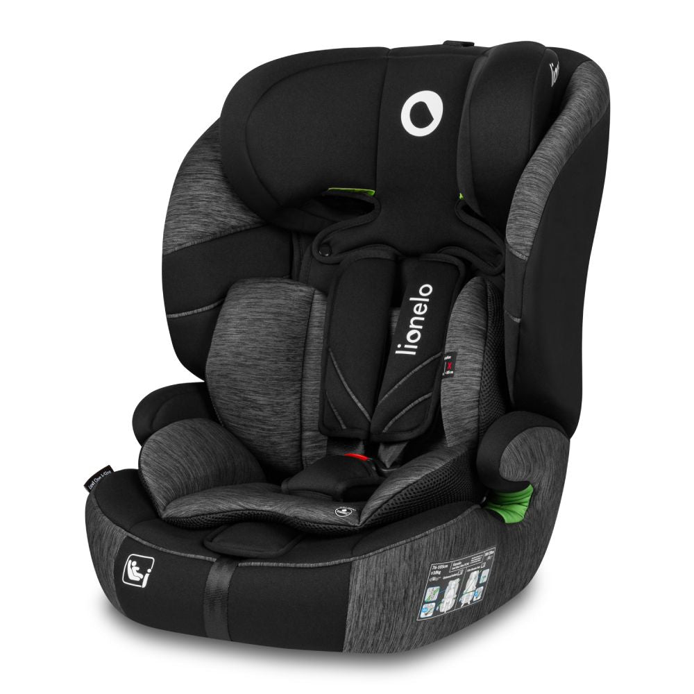 Lionelo autosjedalica Levi One i-Size 9-36 kg (76-150 cm), Black Grey