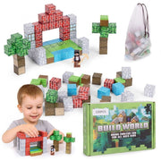 Magnetni set građevinske kocke - 100 dijelova