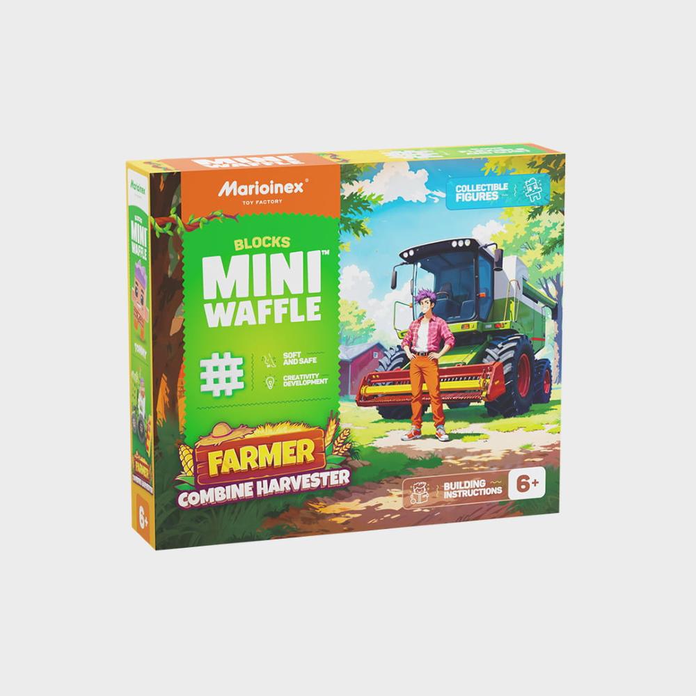 Marioinex Mini Waffle Farmer 50 kom, Combine Harvester