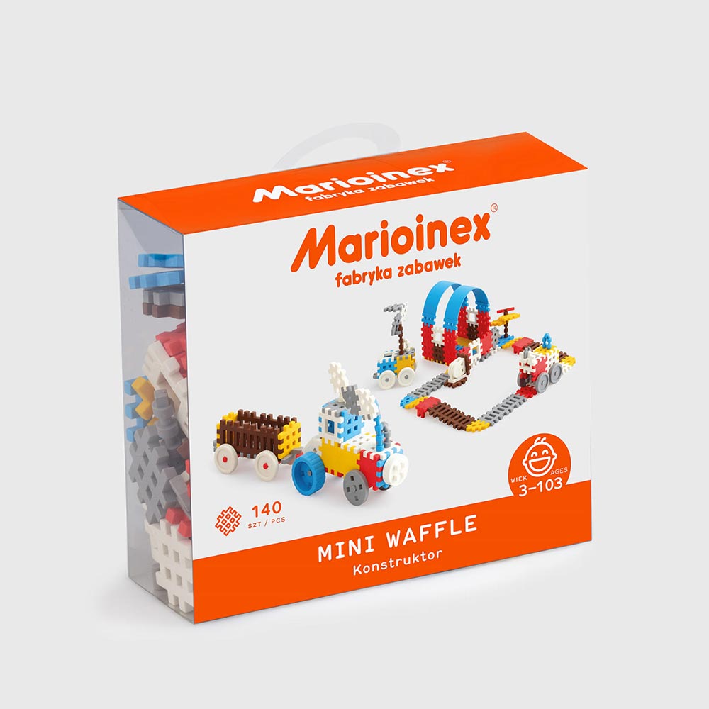 Marioinex Mini Waffle konstruktor 140 kom, plava