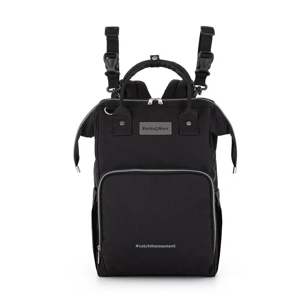 PETITE&MARS Ruksak za pelene Jack, Black
