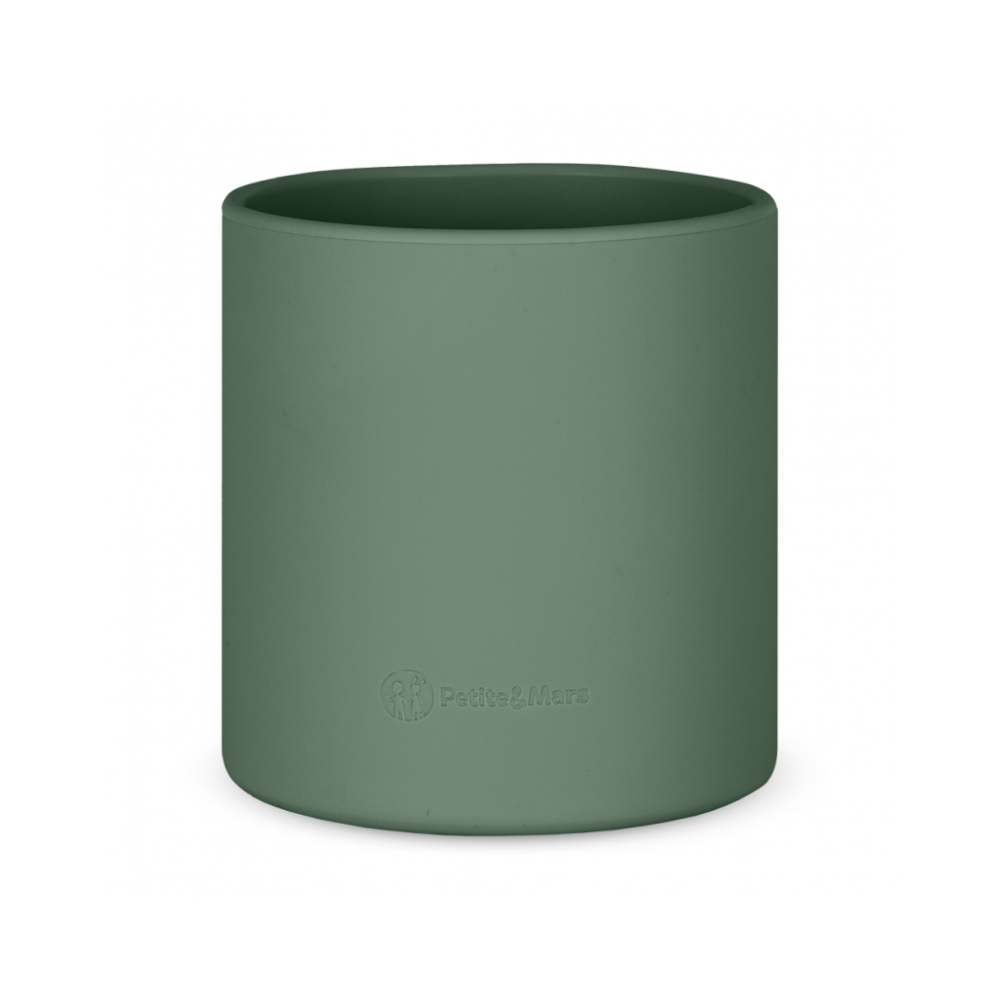 PETITE&MARS Silikonska čaša 6 m+ Take&Match 200ml, Misty Green