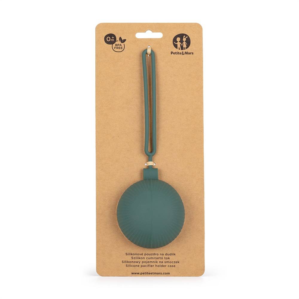 PETITE&MARS Silikonska kutijica za dudu, Misty Green