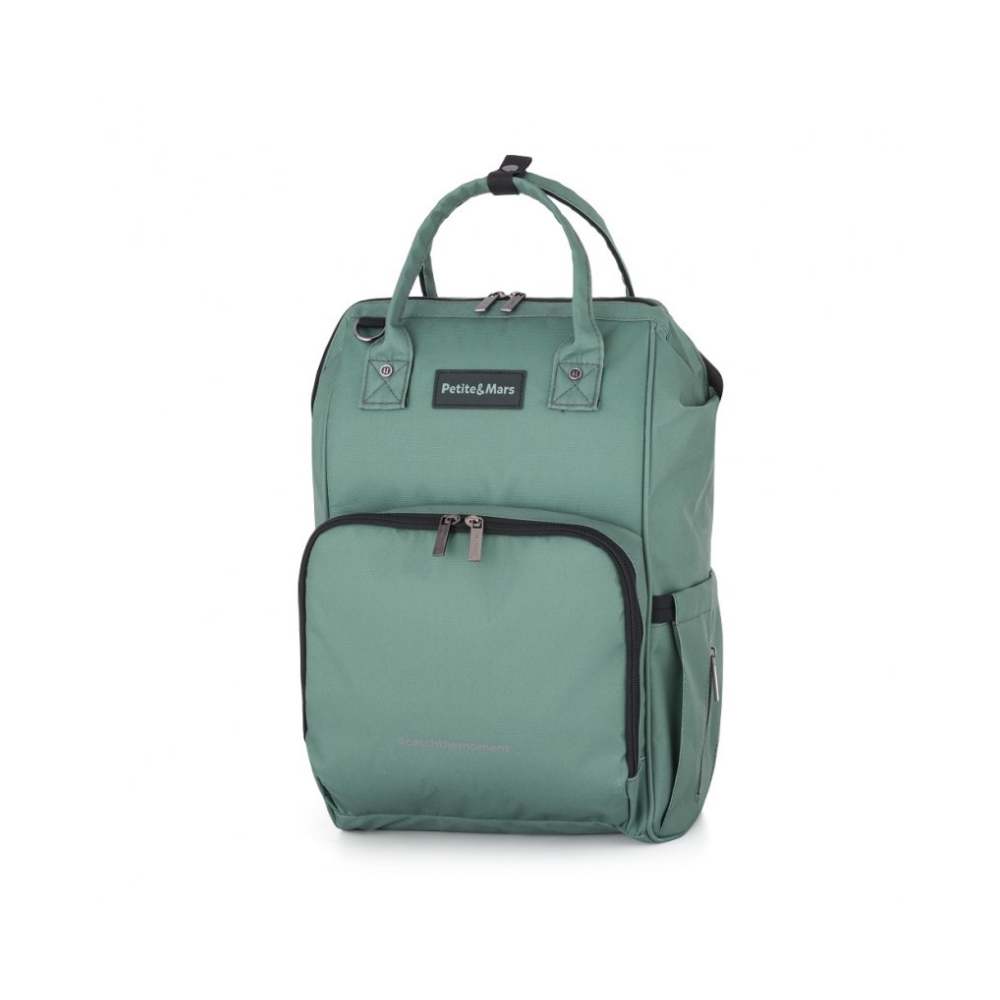 PETITE&MARS Ruksak za pelene Jack, Misty Green