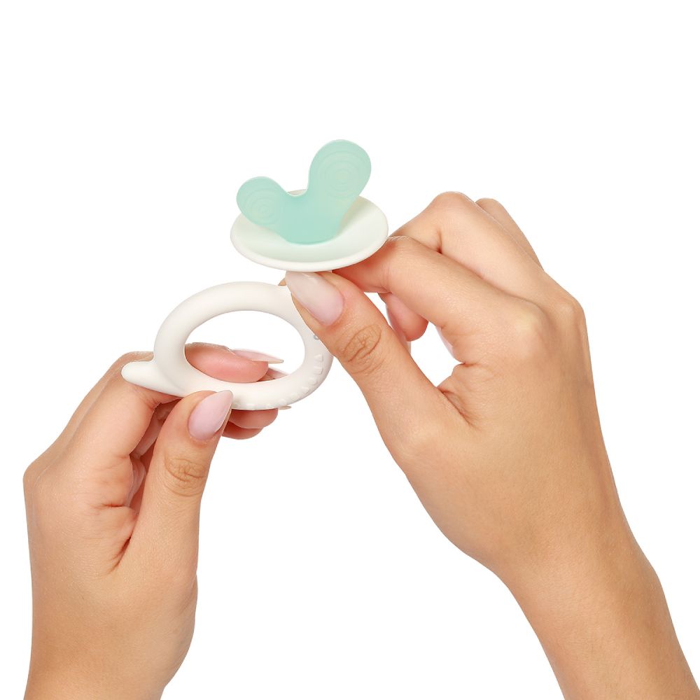 BabyOno Grickalica za zube Puž, bijela-mint