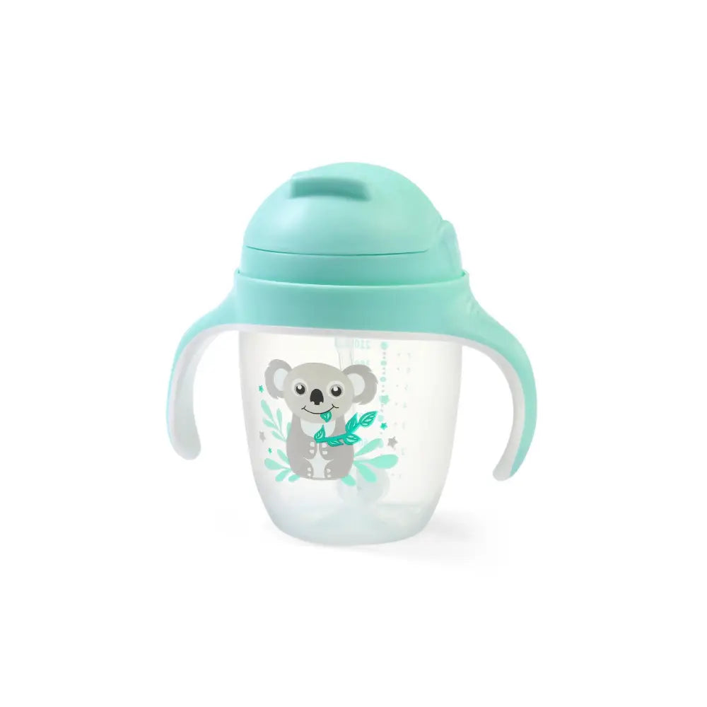 BabyOno Neprolijevajuća čaša sa slamkom, mint
