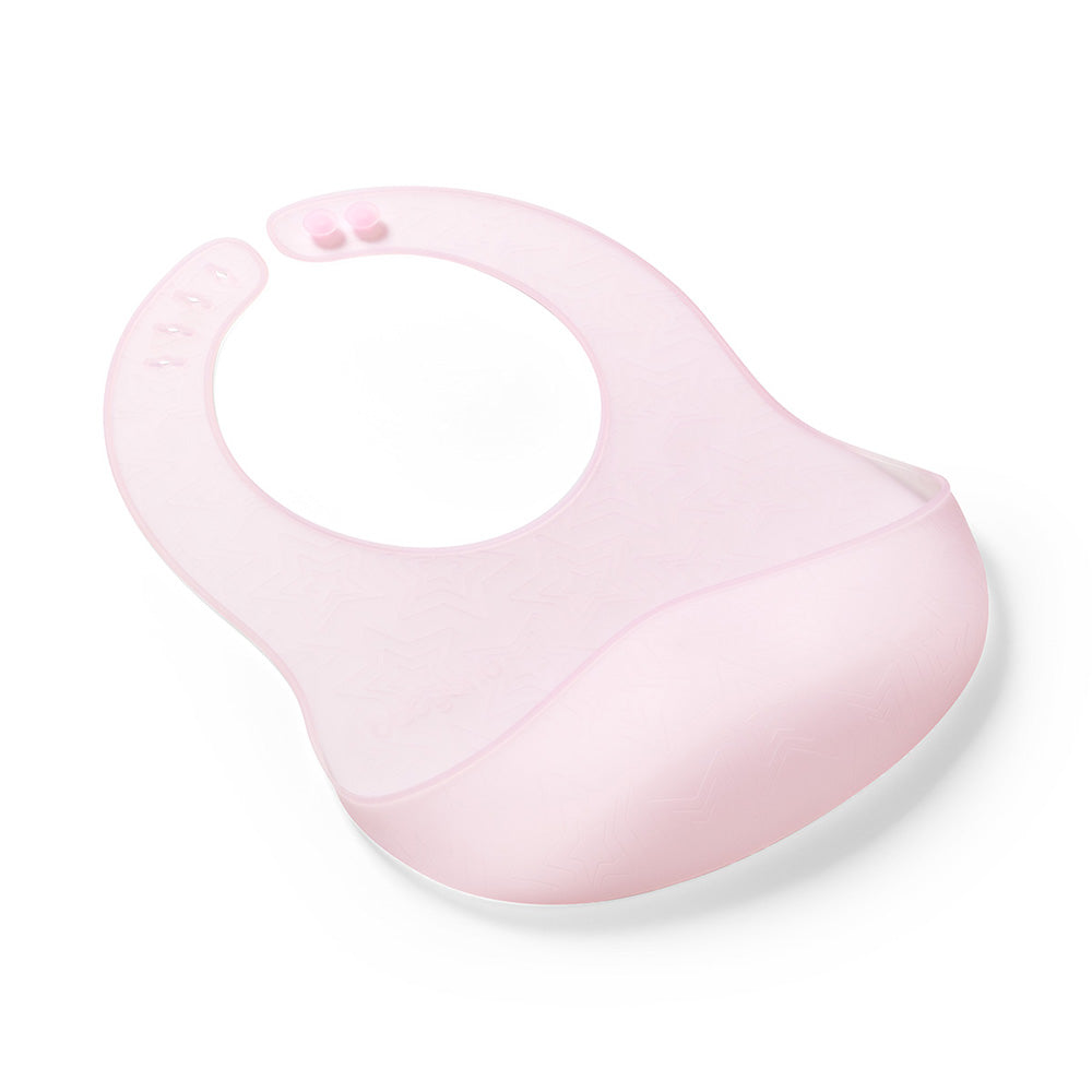 BabyOno Silikonski podbradak ultrathin 6 m+, roza