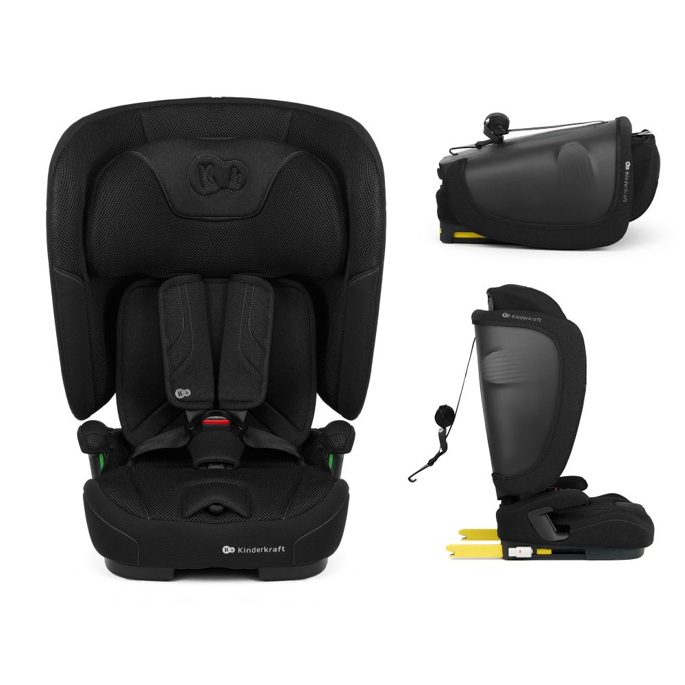 Kinderkraft autosjedalica FIX2GO i-Size 9-36 kg (76-150 cm), Black