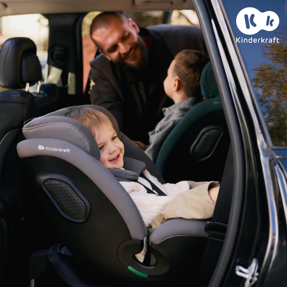 Kinderkraft autosjedalica XRIDER 2 i-Size 0-36 kg (40-150 cm) 360, crna