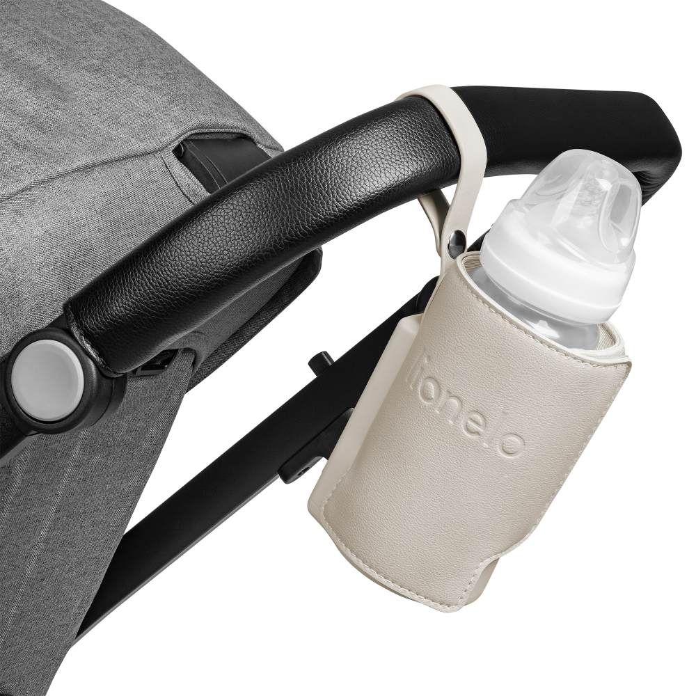 Lionelo Thermup Go Plus električni prijenosni grijač bočica - TERMOSICA s baterijom, Beige Calm