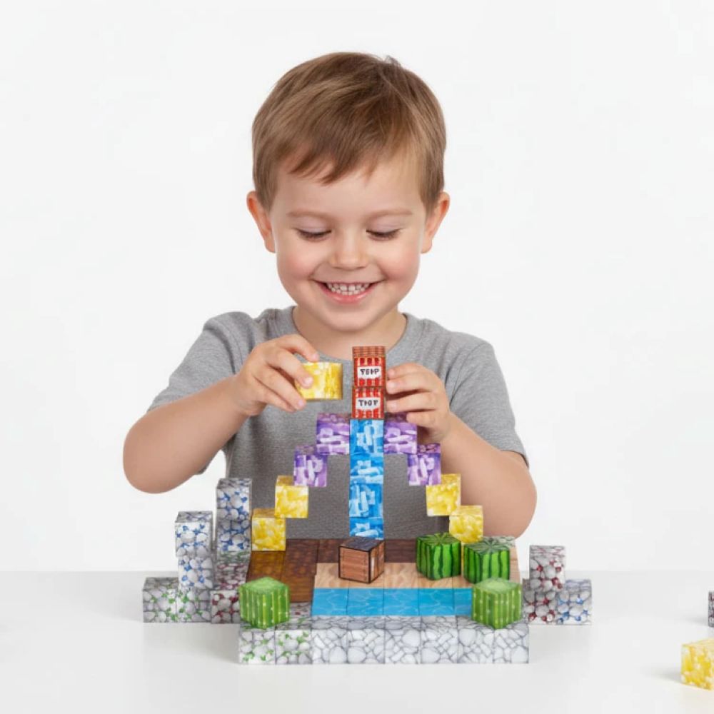 Magnetni set građevinske kocke Kamen - 88 dijelova
