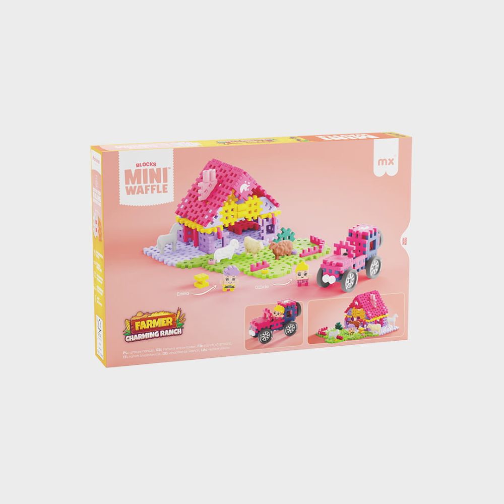 Marioinex Mini Waffle Farmer 100 kom, Charming Ranch