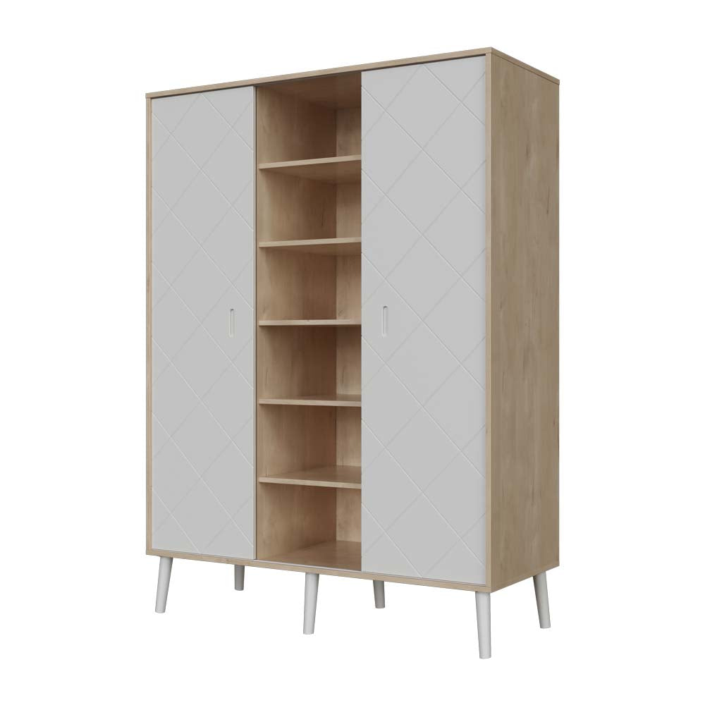 Faktum Peak XL ormar s 2 vrata, Natural Oak-White