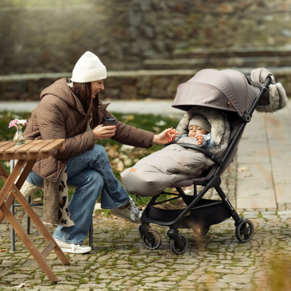 PETITE&MARS Footmuff Comfy 4 u 1 zimska vreća za kolica, Veritable Khaki