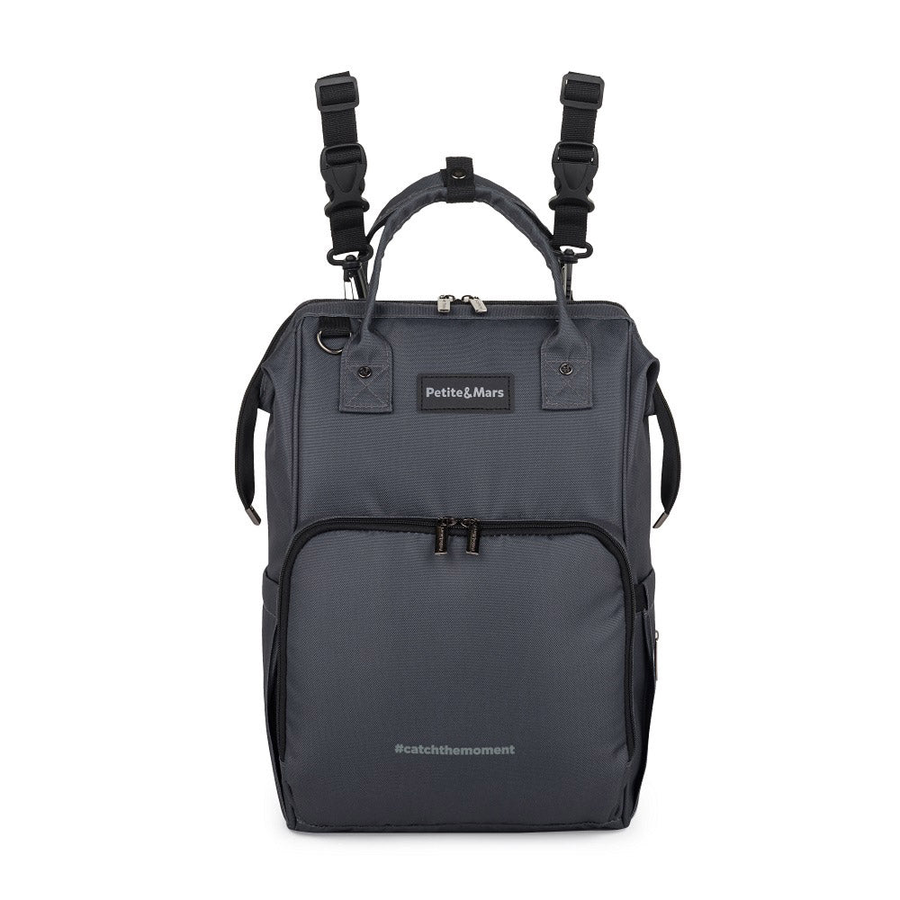 PETITE&MARS Ruksak za pelene Jack, Ultimate Grey