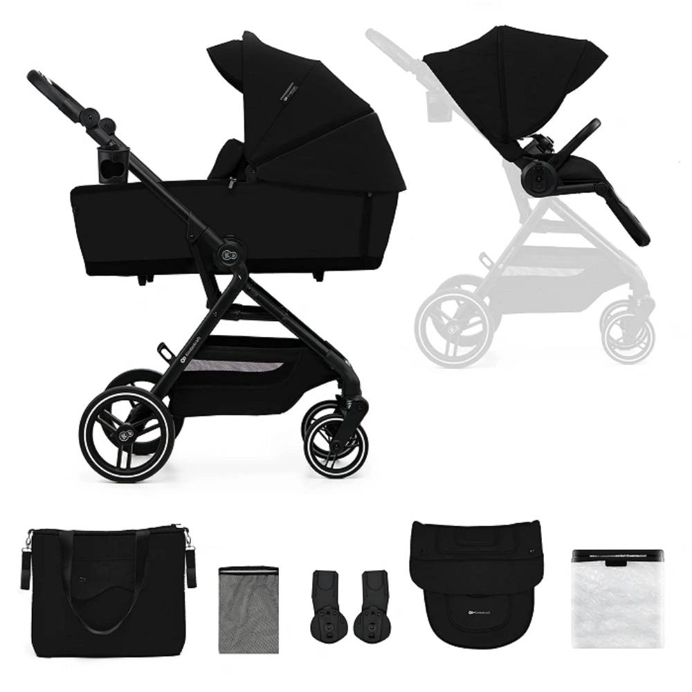 Kinderkraft dječja kolica Yoxi 2u1, Pure Black