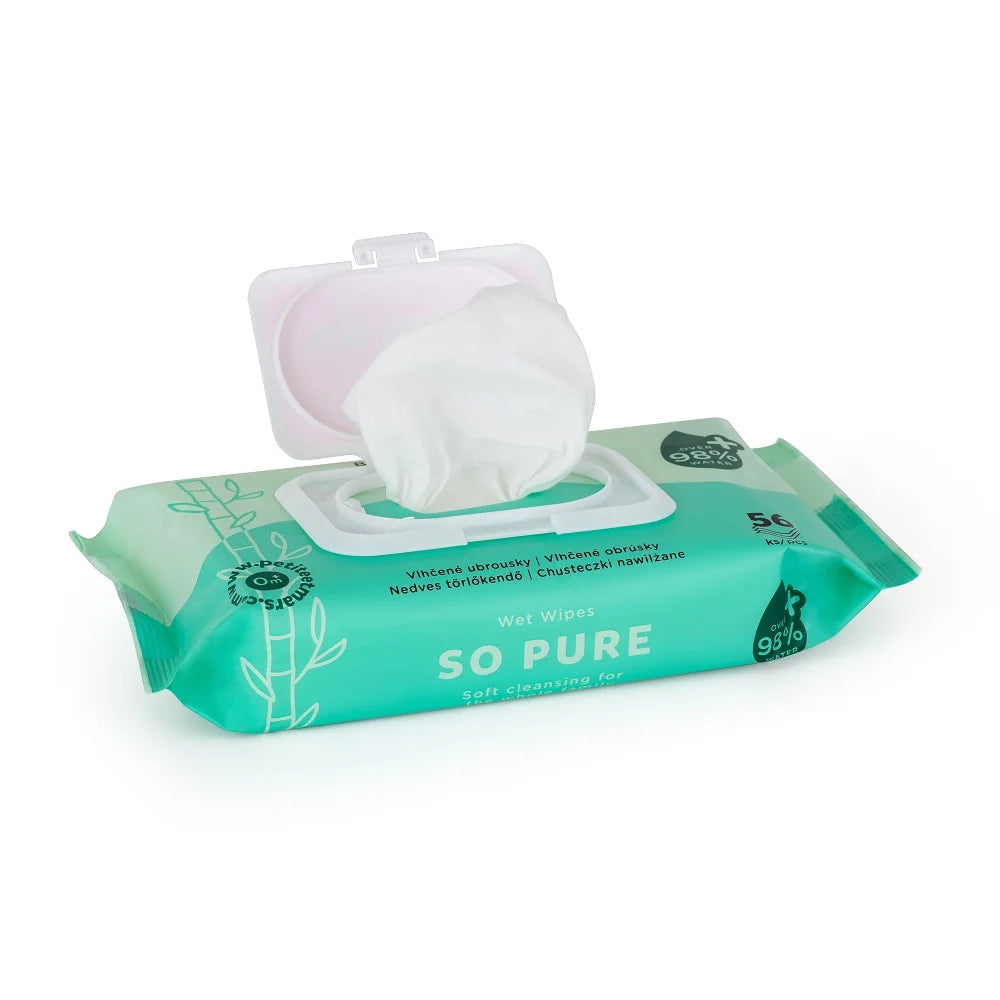 PETITE&MARS SO PURE vlažne maramice od bambusa 98 % vode