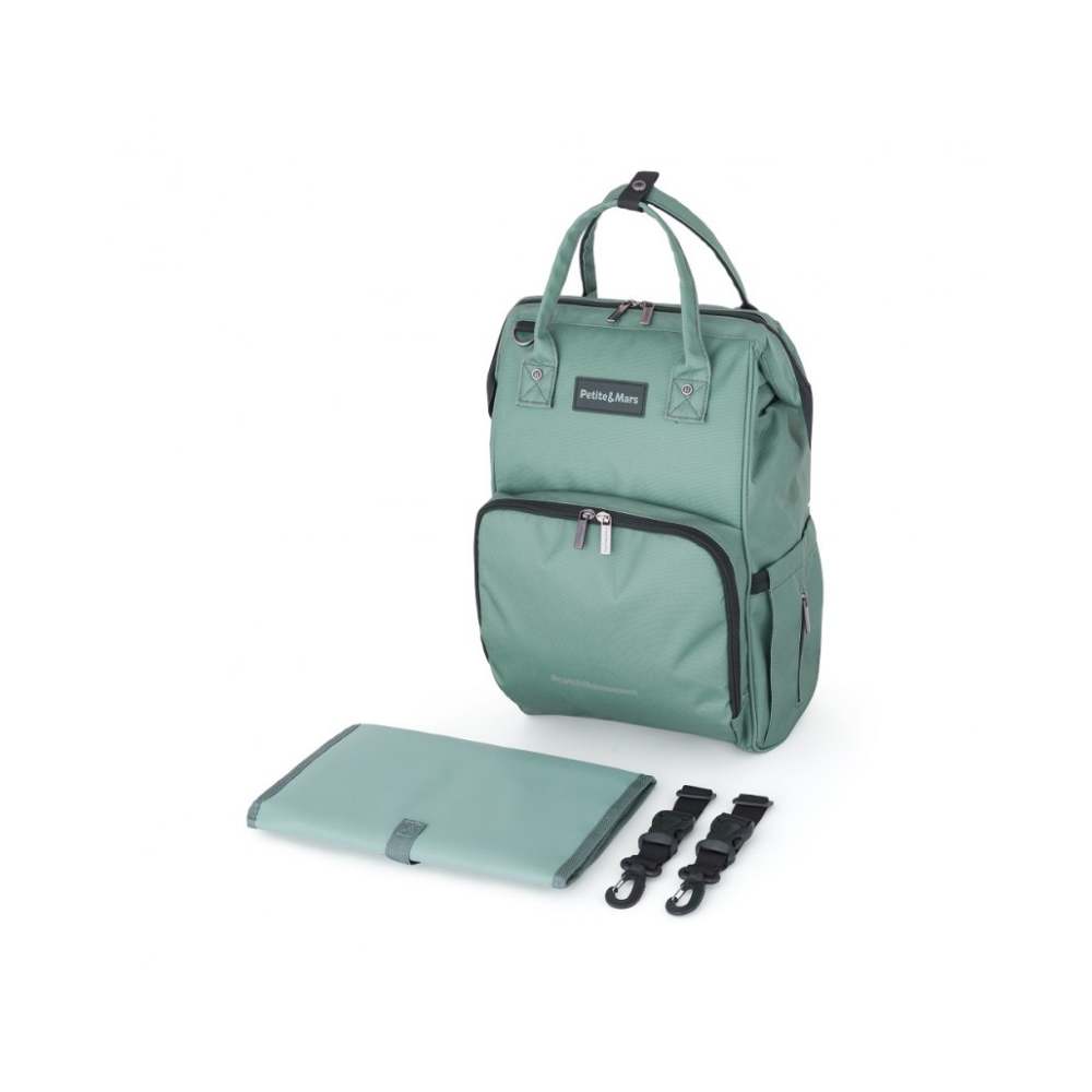 PETITE&MARS Ruksak za pelene Jack, Misty Green