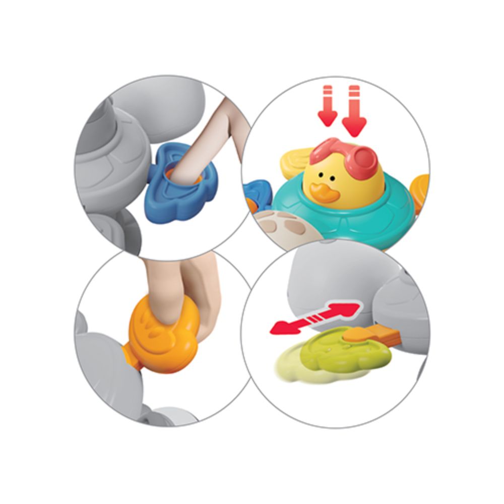 BabyOno Senzorna igračka s vakuumom Kornjača
