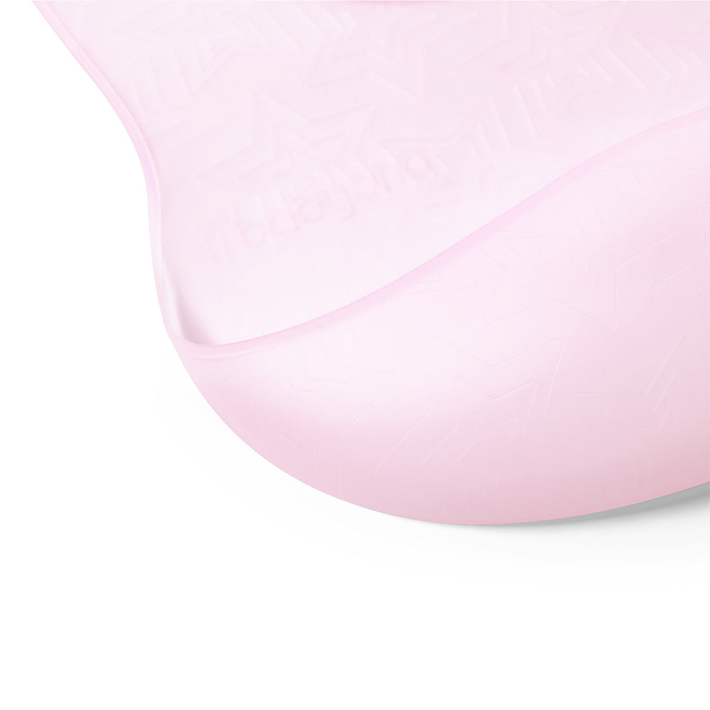 BabyOno Silikonski podbradak ultrathin 6 m+, roza