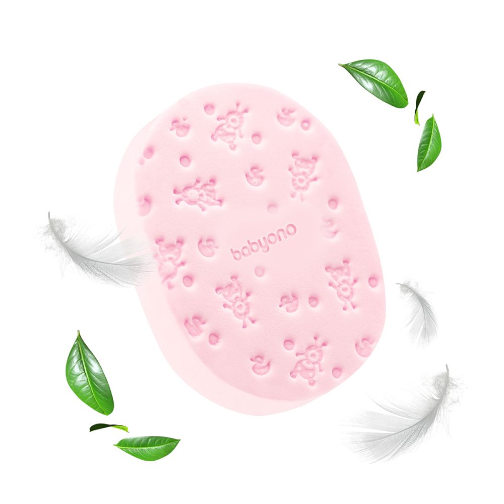 BabyOno Spužva za kupanje, roza