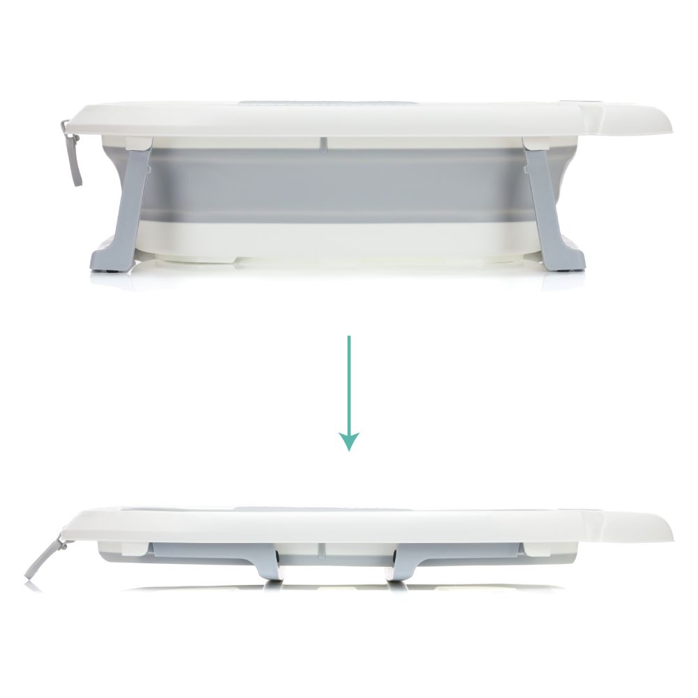 Fillikid sklopiva kadica Beluga s termometrom, white-grey