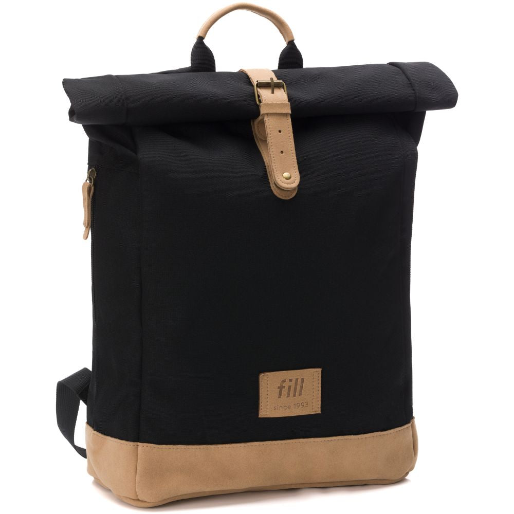 Fillikid torba/ruksak za mamu Rolltop Berlin, black