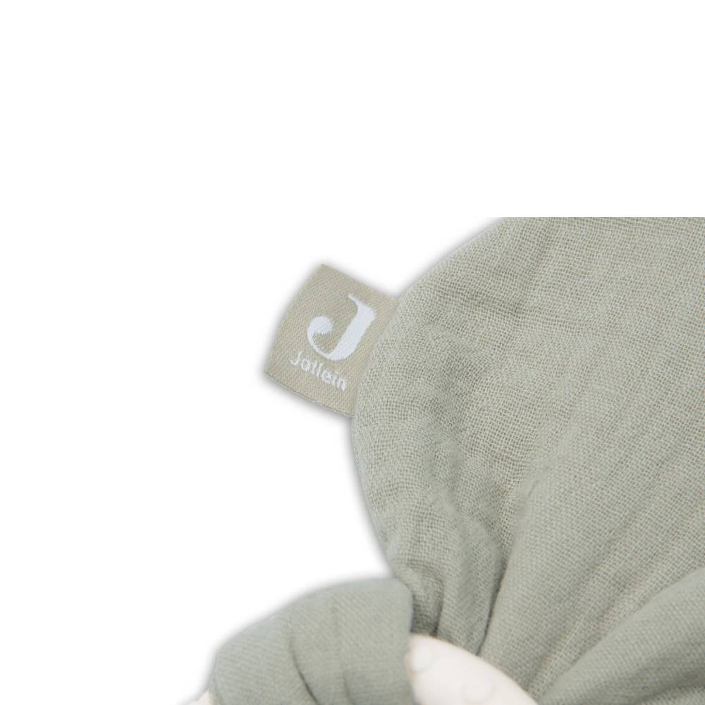 Jollein Silikonska grickalica za zube Bunny Ears 0 m+, Olive Green