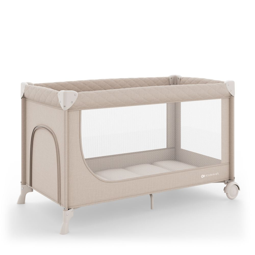 Kinderkraft Putni krevetić LEODY UP, Beige s dodacima
