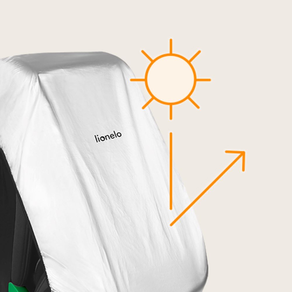Lionelo ThermalCover zaštitna navlaka protiv sunca za autosjedalicu, Silver