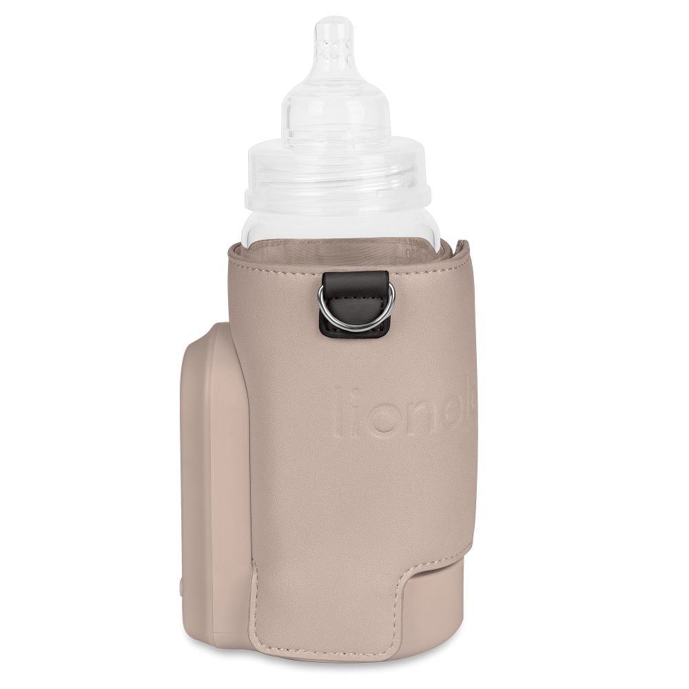 Lionelo Thermup Go Evo električni prijenosni grijač bočica - TERMOSICA s baterijom, Beige Taupe