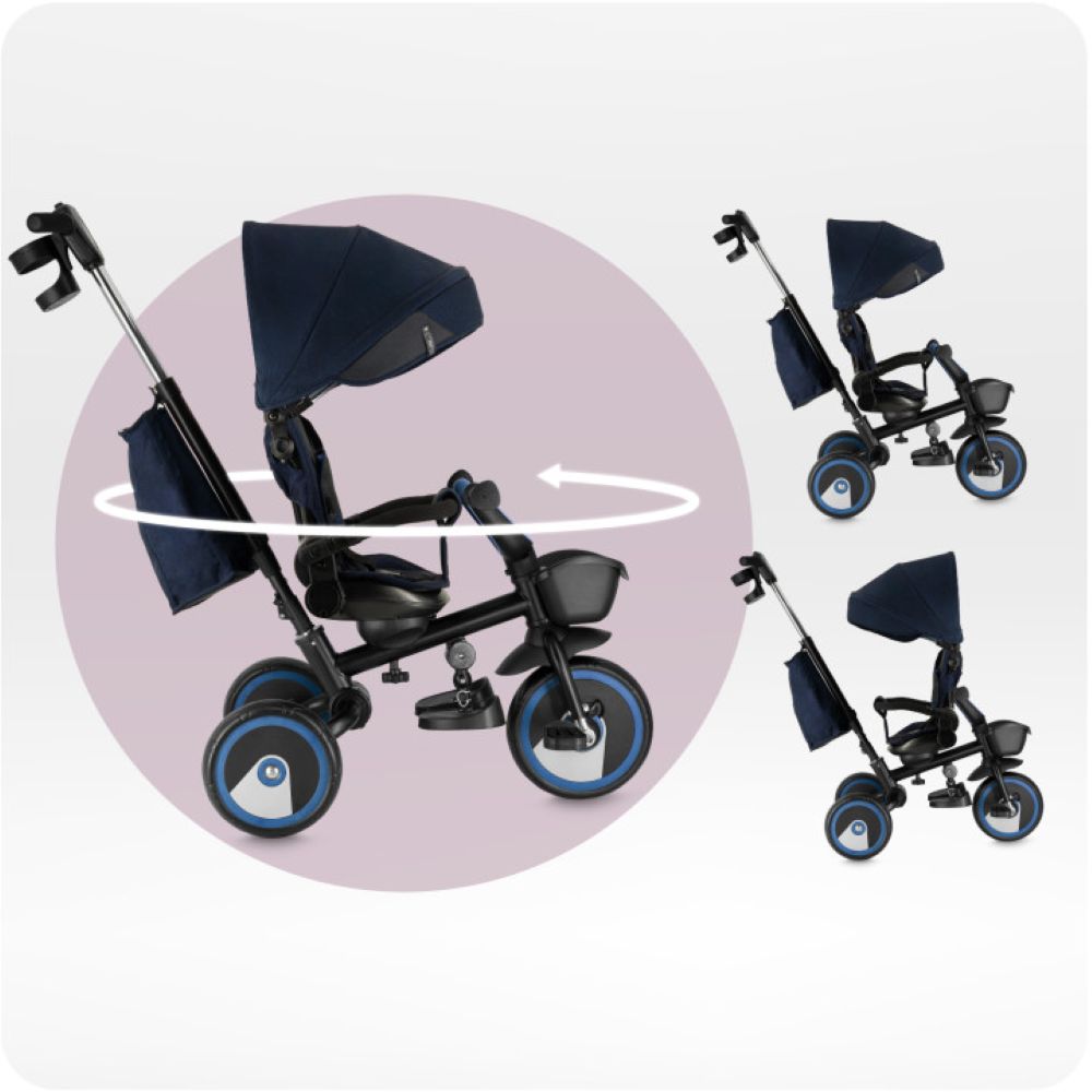 MoMi IVI tricikl - Navy blue