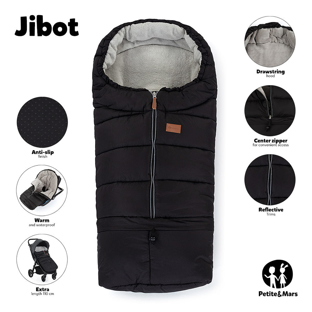 PETITE&MARS Footmuff Jibot 3 u 1 zimska vreća za kolica - Quiet Grey