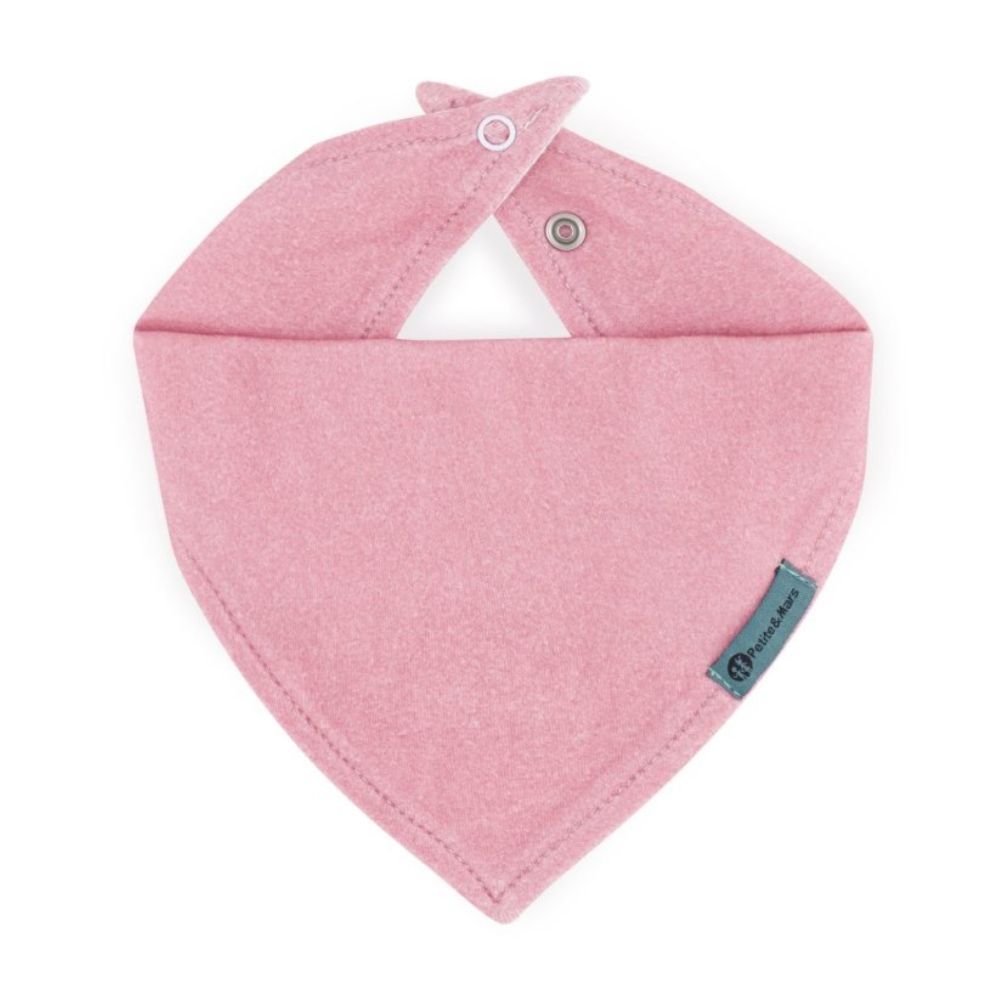 Petite&Mars Luke marama podbradak 3m+ 2 kom - Beige Strawberries/Dusty Rose