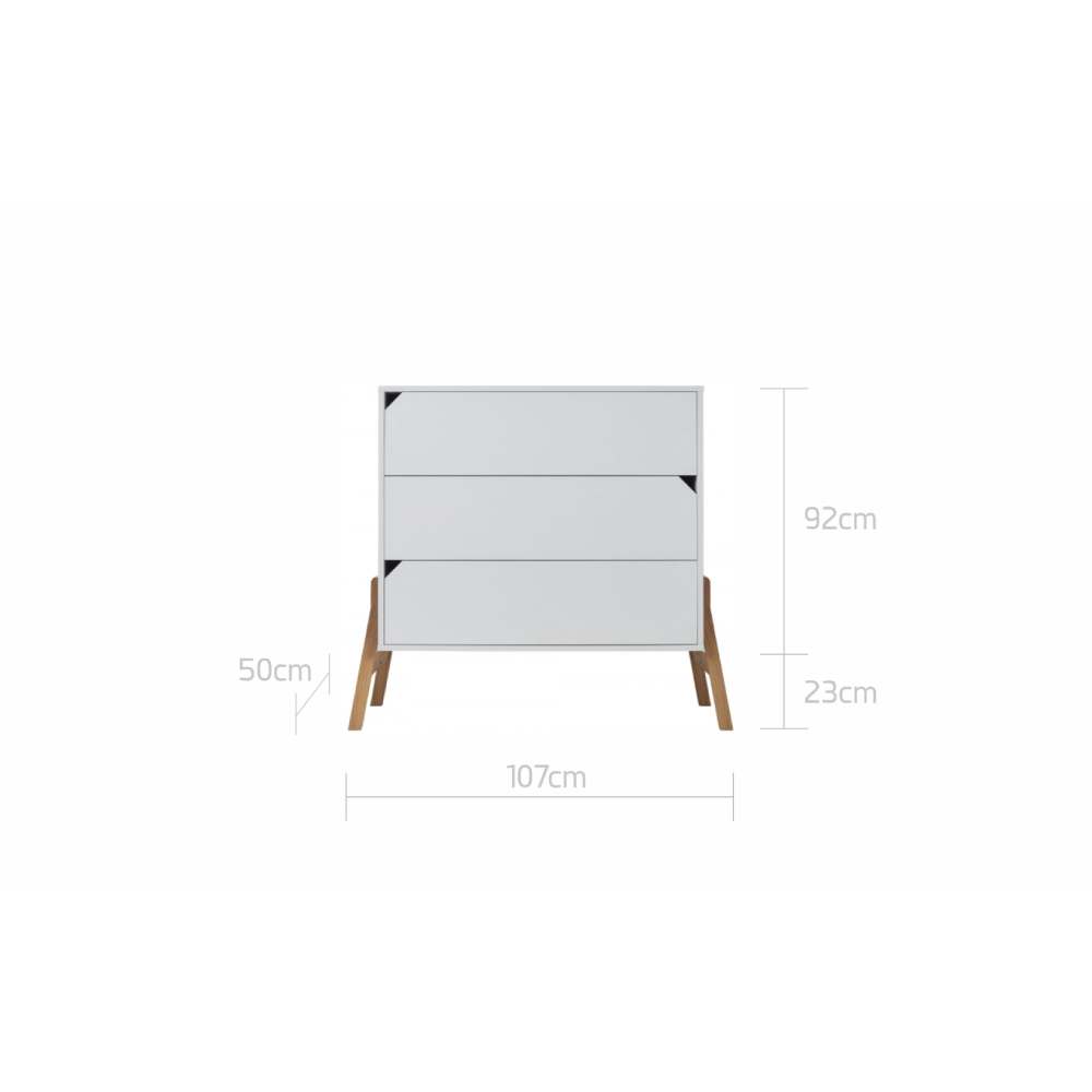 Bellamy Lotta komoda s 3 ladice - Latte