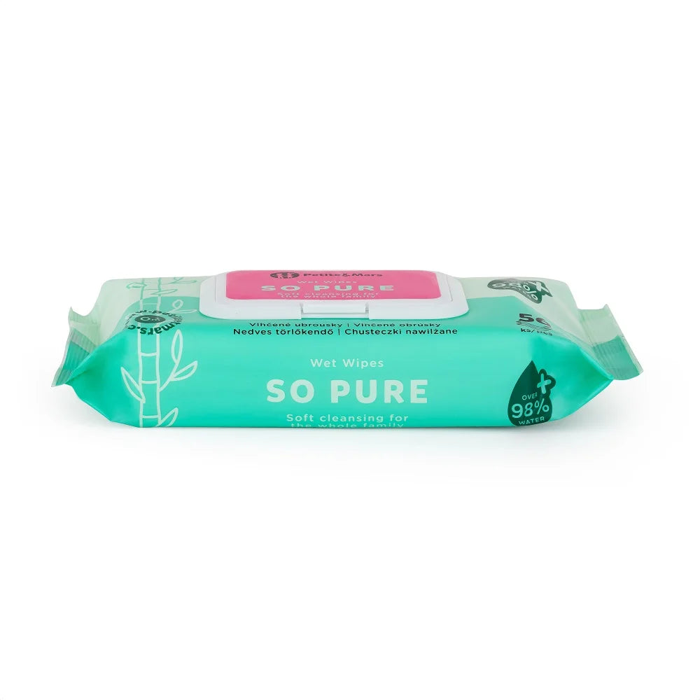 PETITE&MARS SO PURE vlažne maramice od bambusa 98 % vode