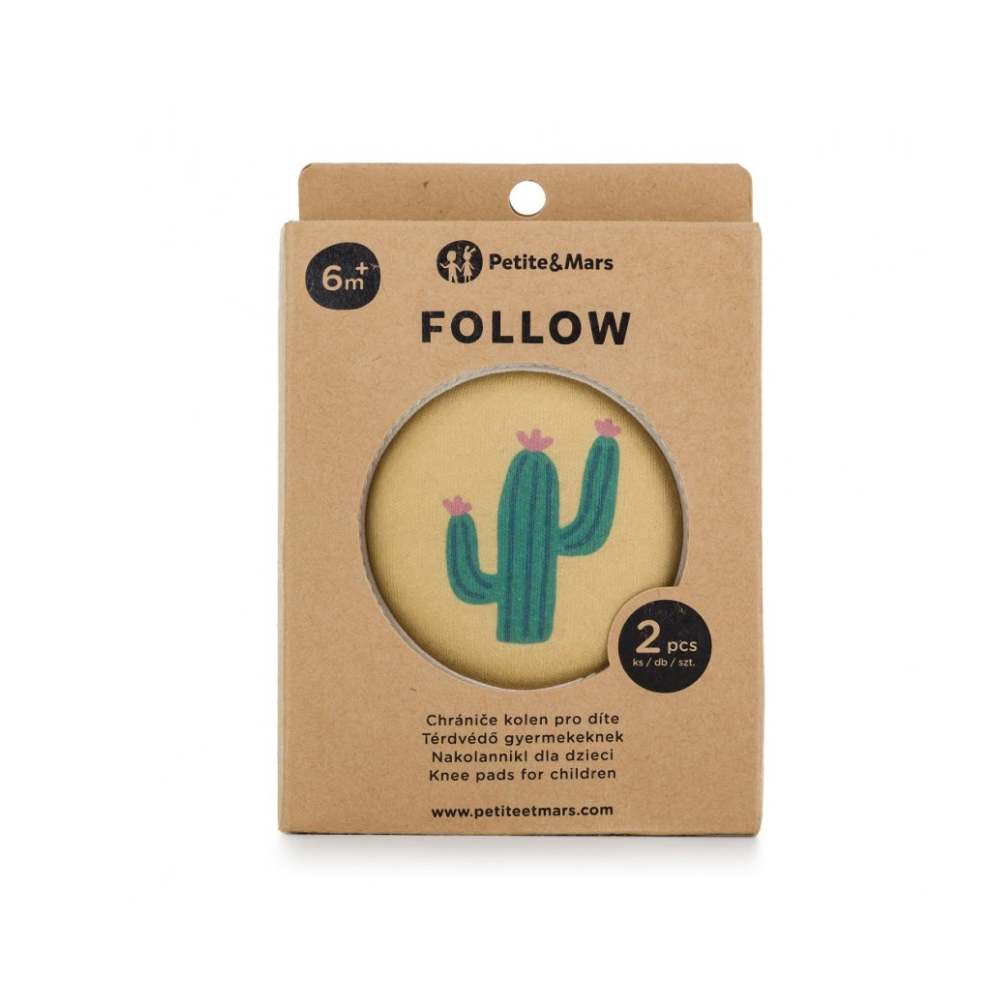 PETITE&MARS Zaštita za koljena za puzanje 6 m+ Follow - Intense Ochre