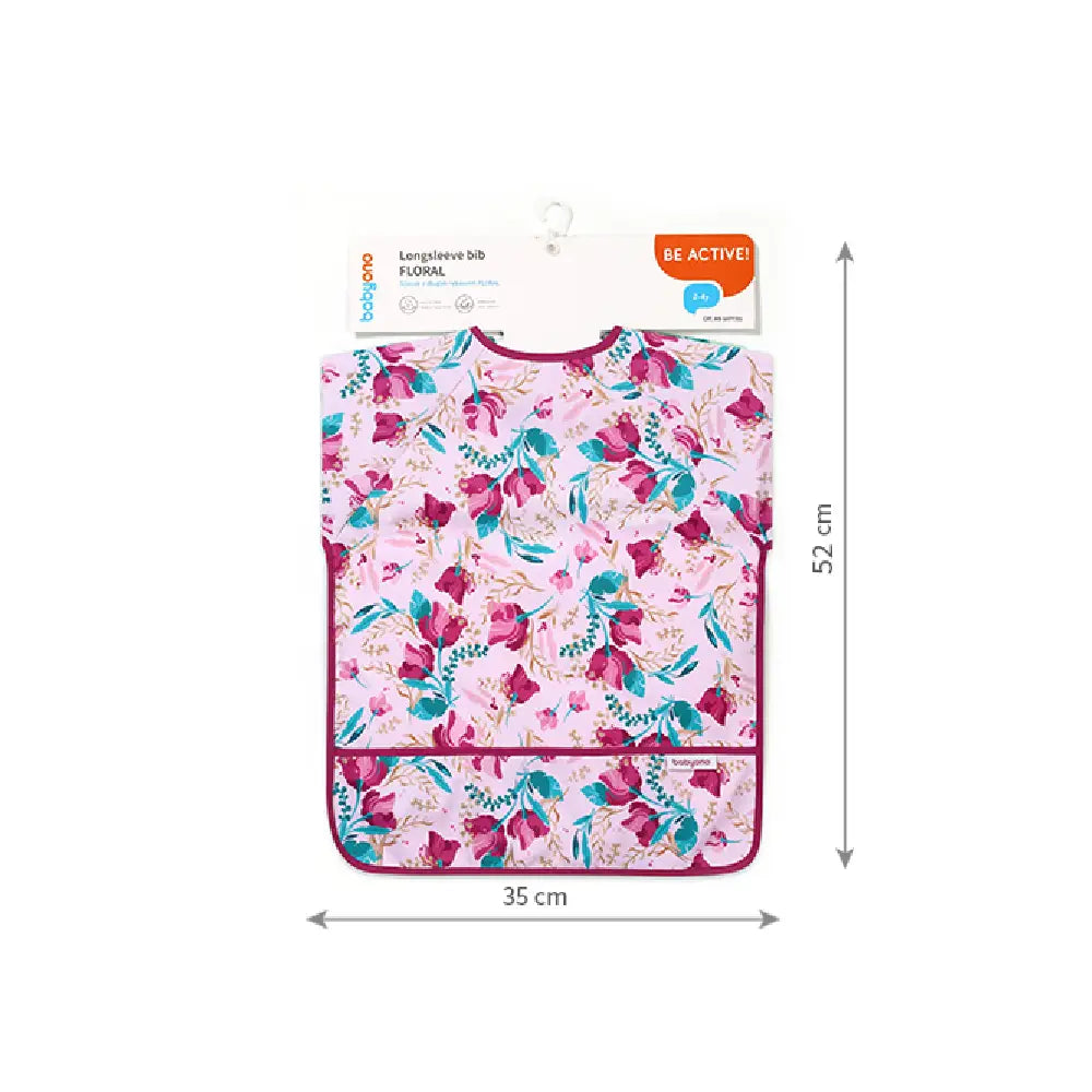 BabyOno Podbradak s rukavima 24+ mjeseci, Floral