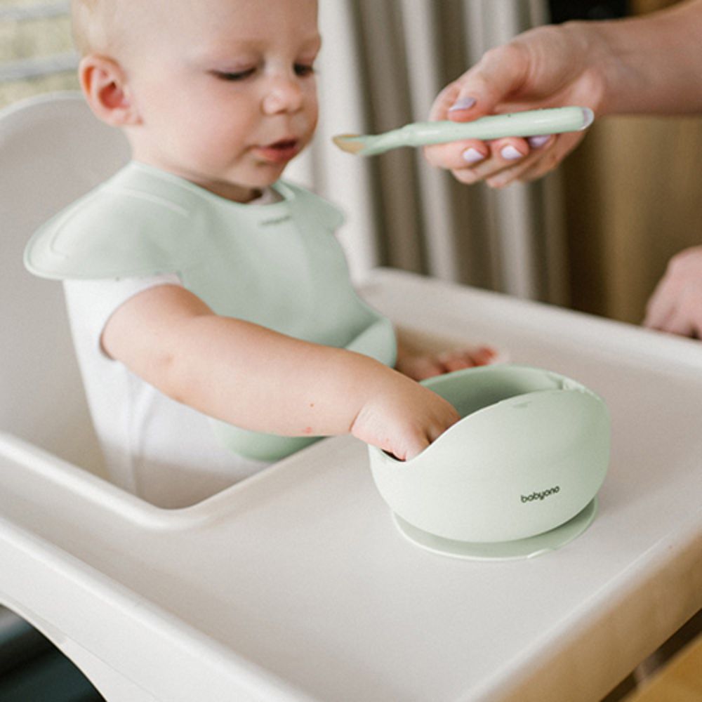 BabyOno Silikonska zdjelica s vakuumom 350 ml 6 m+ - Mint