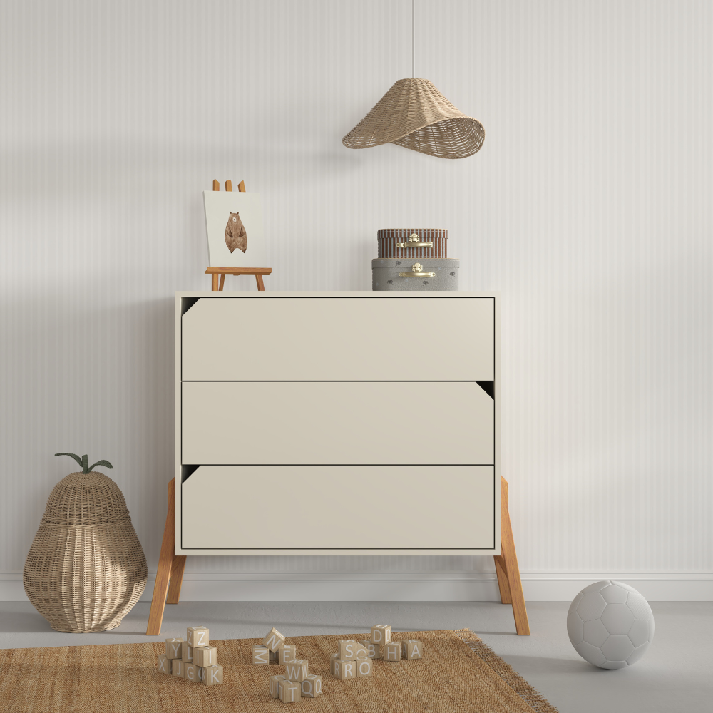 Bellamy Lotta komoda s 3 ladice, latte