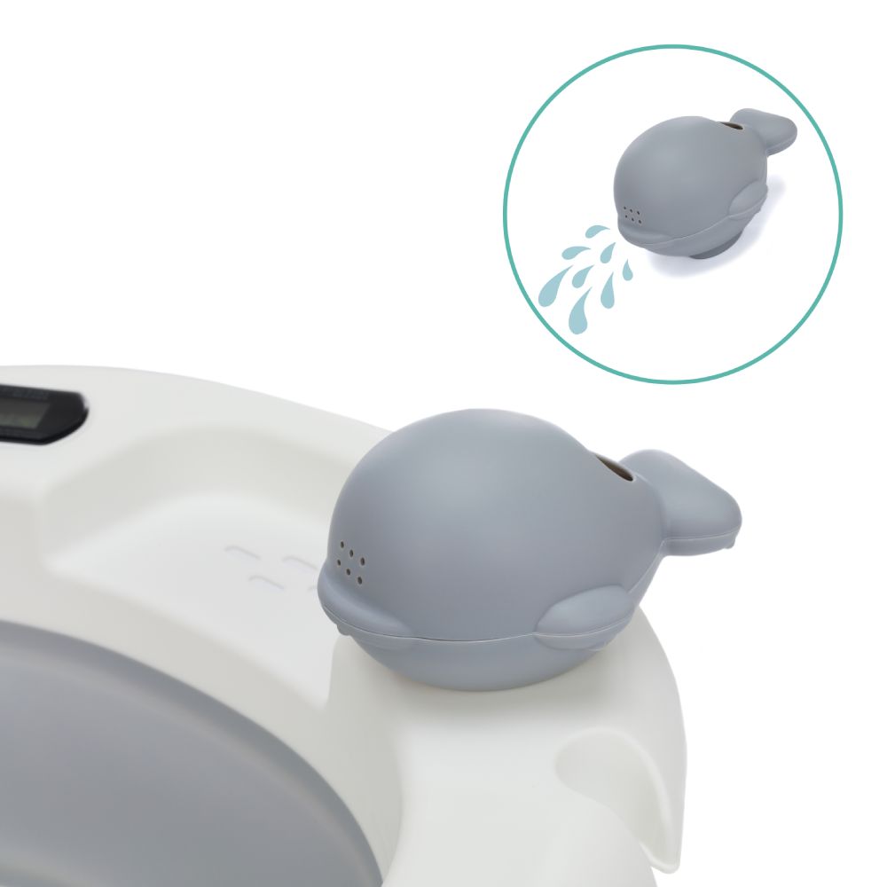 Fillikid sklopiva kadica Beluga s termometrom, white-grey