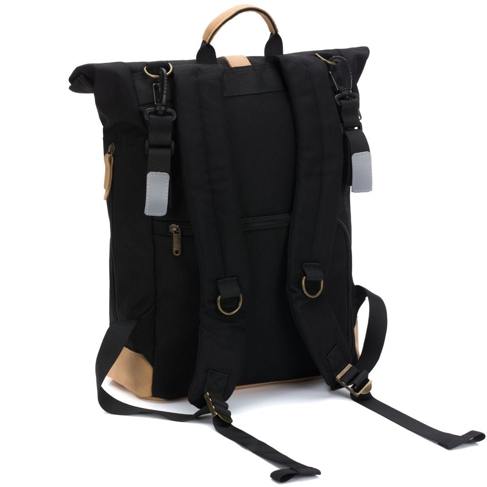 Fillikid torba/ruksak za mamu Rolltop Berlin, black