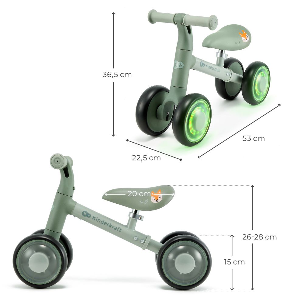 Kinderkraft Bicikl Cutie Flash, Green