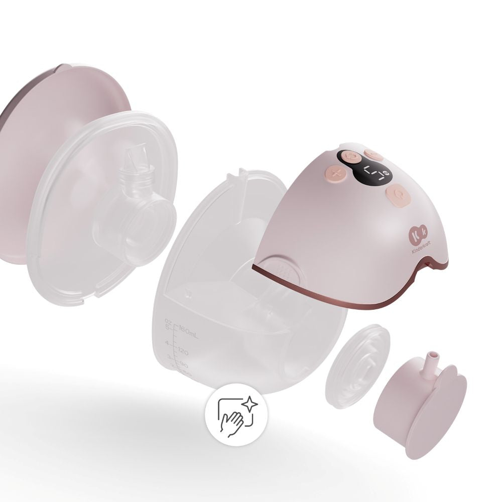 Kinderkraft Električna izdajalica MAMAFLOW, hands free, Pink