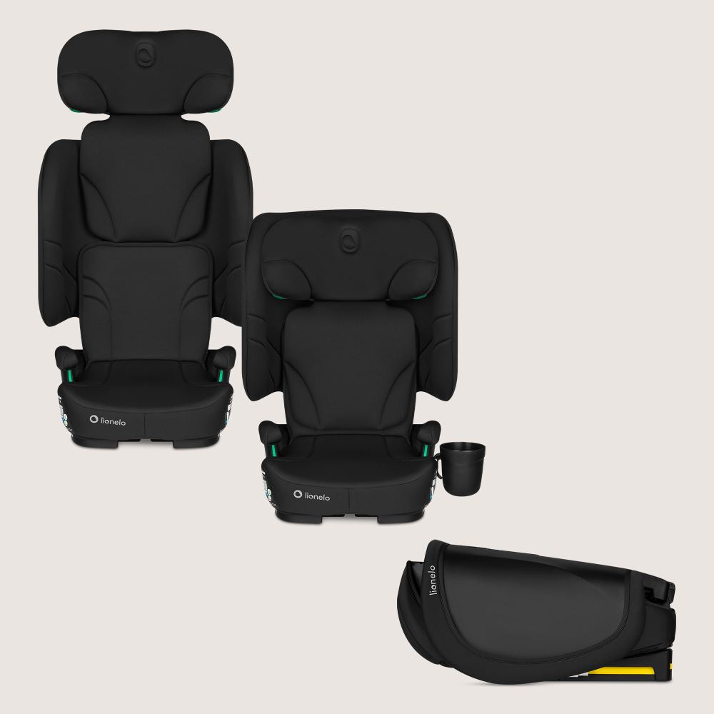 Lionelo autosjedalica Orin i-Size 9-36 kg (76-150 cm), Black Carbon