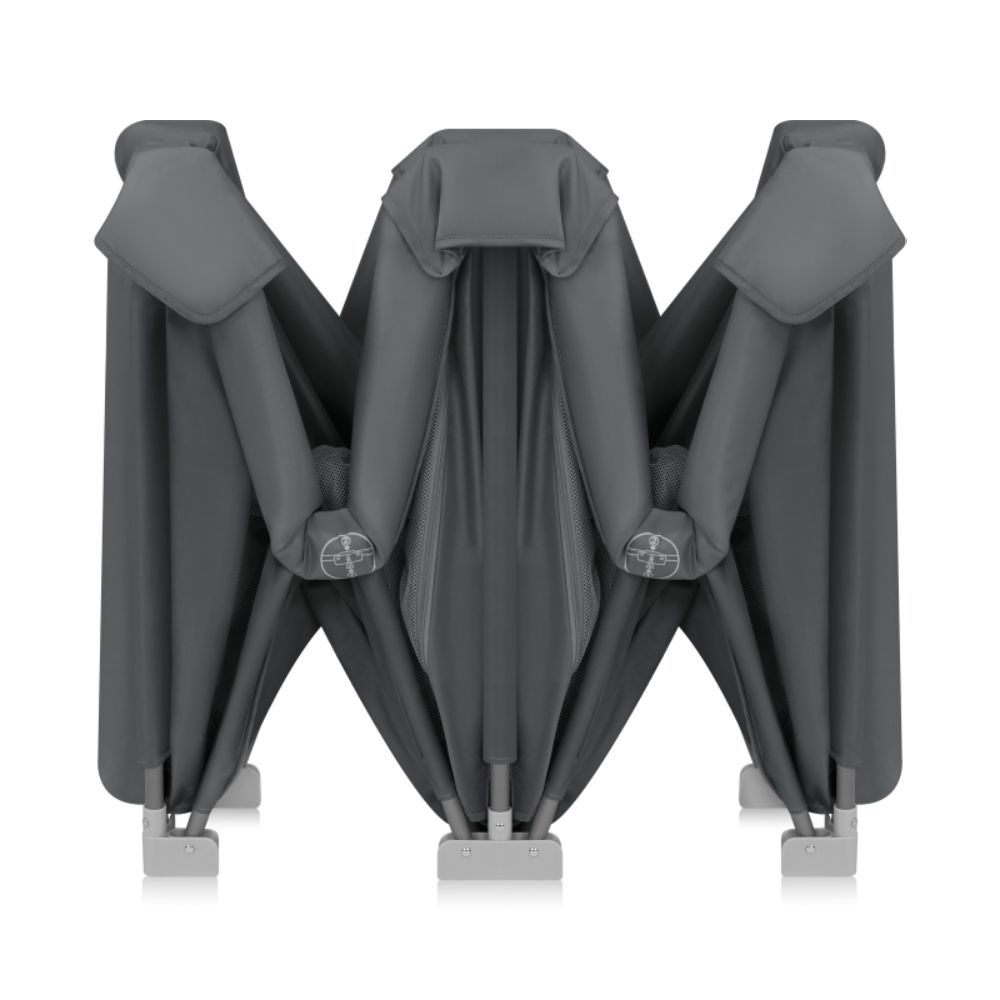 Lionelo dječja igraonica/vrtić Florence Easy Fold 151x185x76,5 cm, Grey Graphite