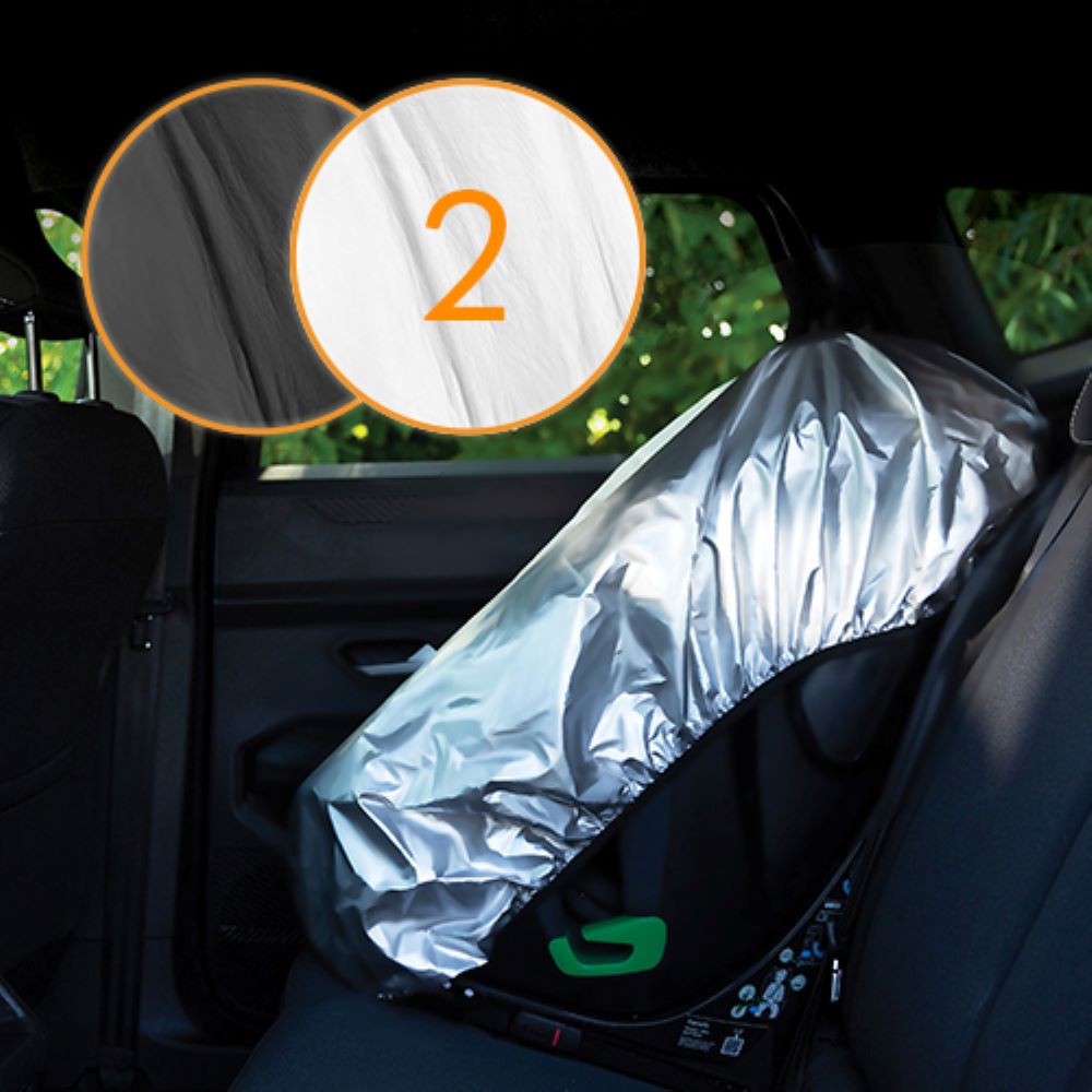 Lionelo ThermalCover zaštitna navlaka protiv sunca za autosjedalicu, Silver