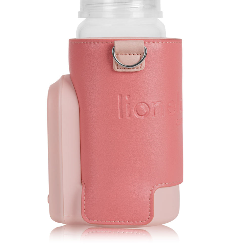 Lionelo Thermup Go Evo električni prijenosni grijač bočica - TERMOSICA s baterijom - Coral Pink