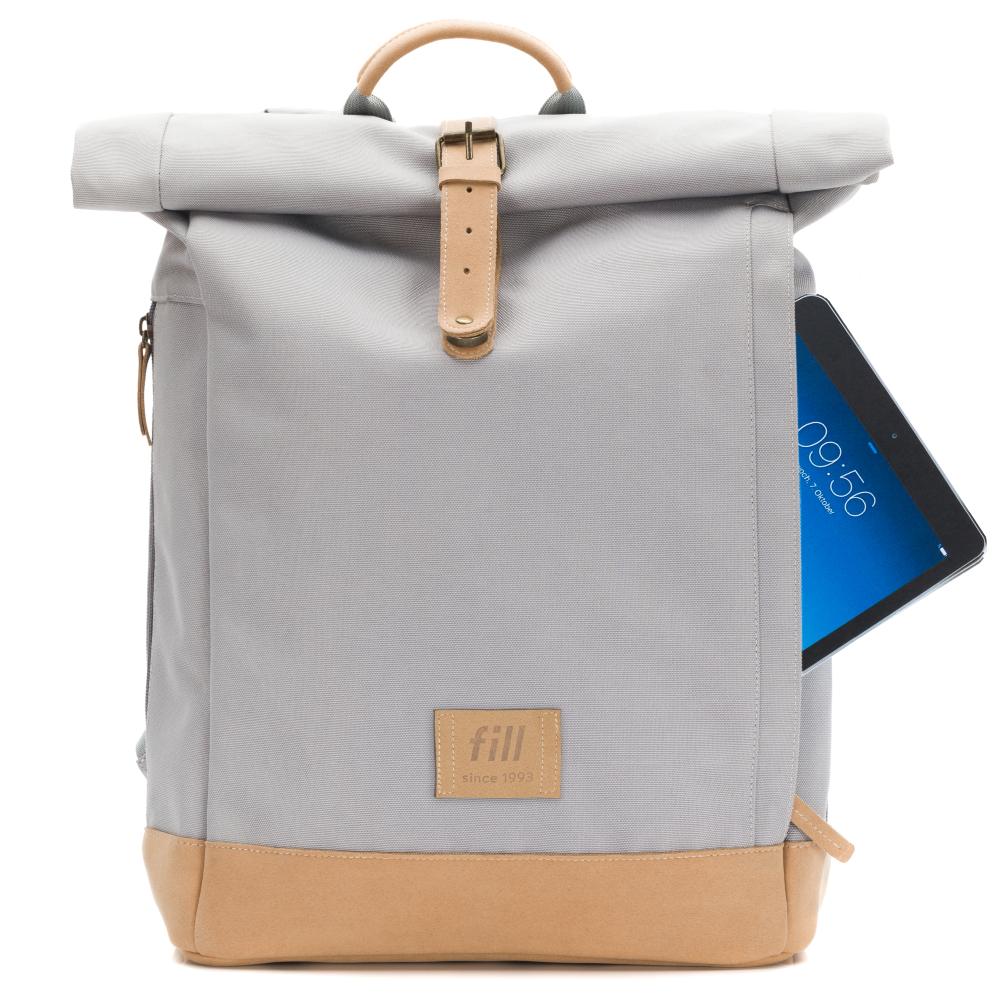 Fillikid torba/ruksak za mamu Rolltop Berlin, stone grey